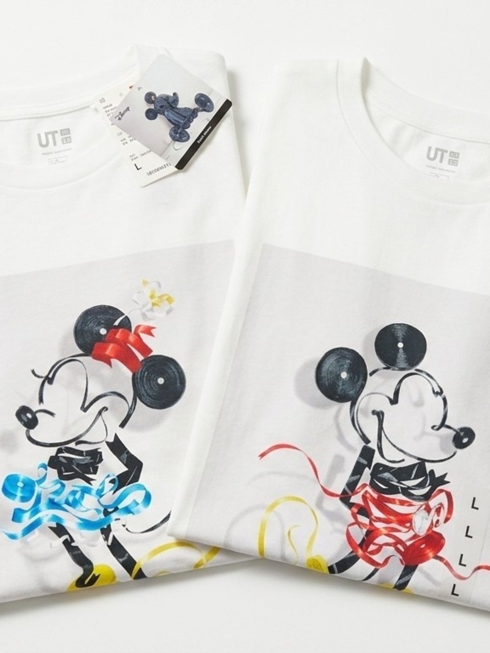 NWT- UNIQLO x Yuni Yoshida Disney Mickey & Minnie Graphic Tee Bundle Lot NEW Lg